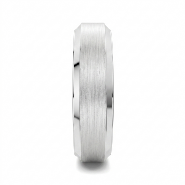 James Matte Beveled Band