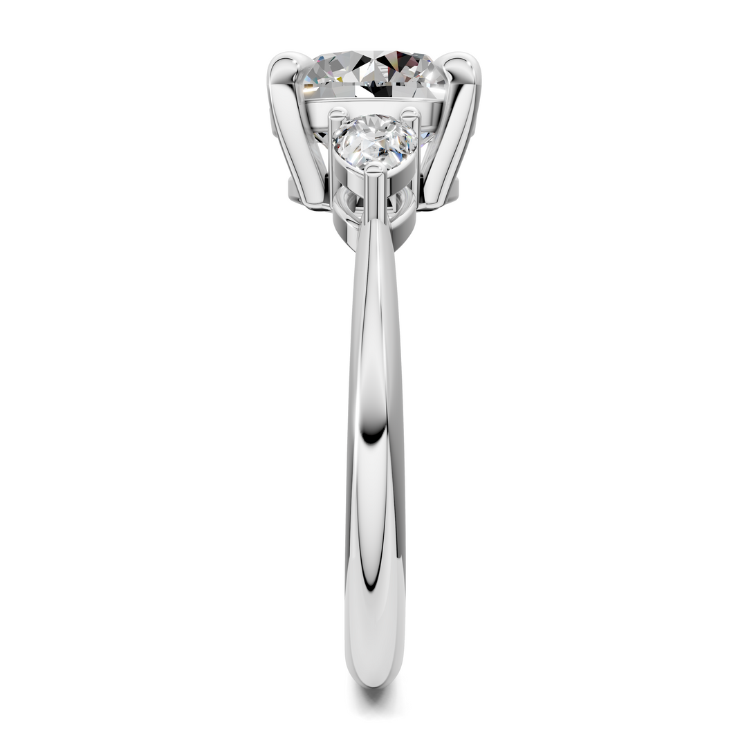 Isabella Three Stone Ring Setting