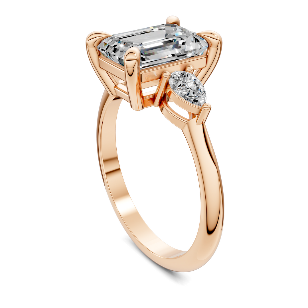 Isabella Three Stone Ring Setting