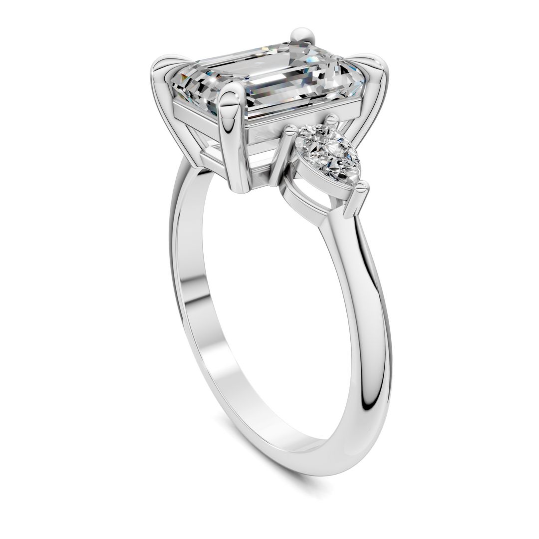 Isabella Three Stone Ring Setting