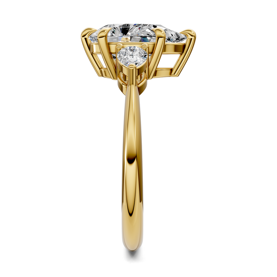 Isabella Three Stone Ring Setting
