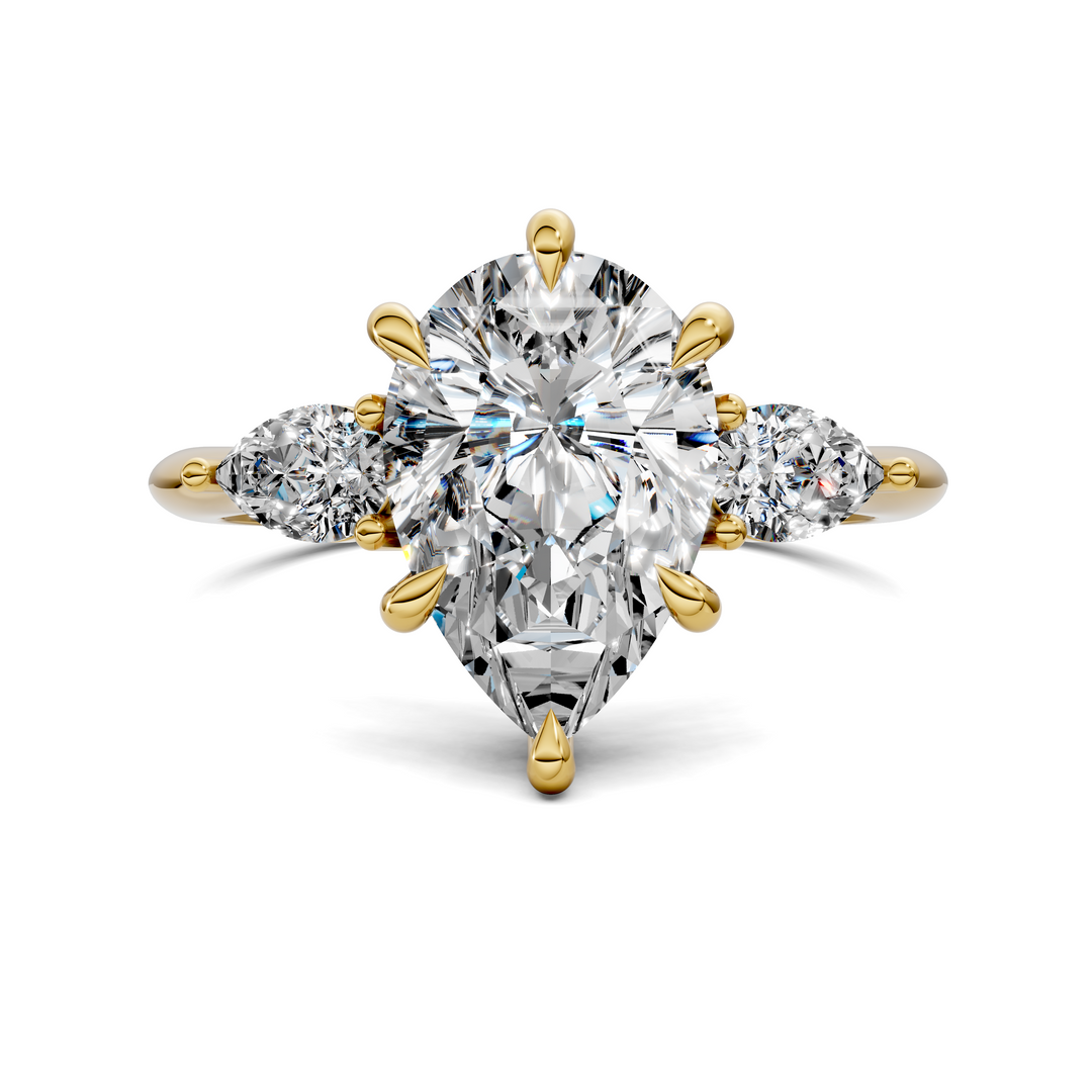 Isabella Three Stone Ring Setting