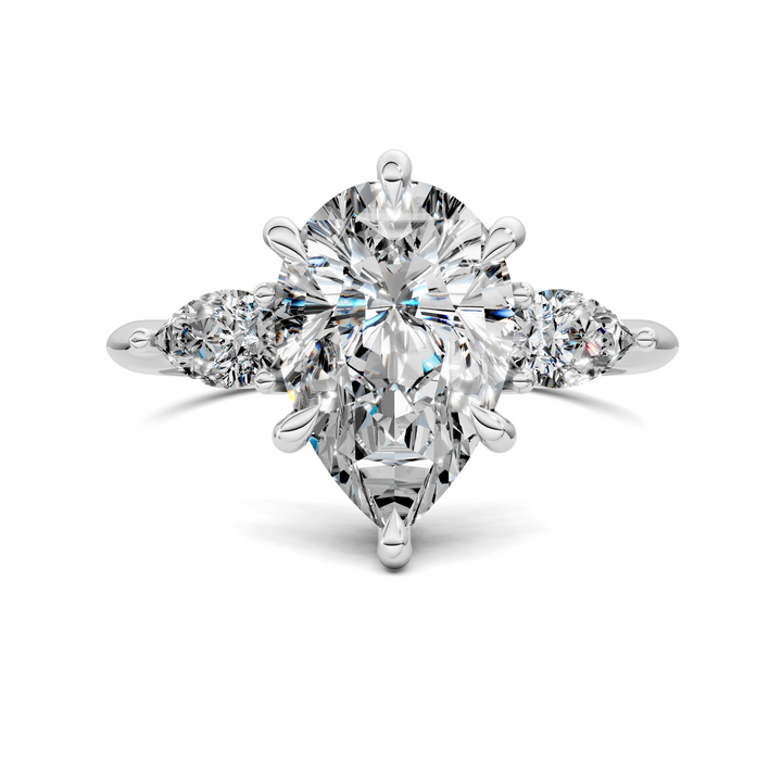 Isabella Three Stone Ring Setting