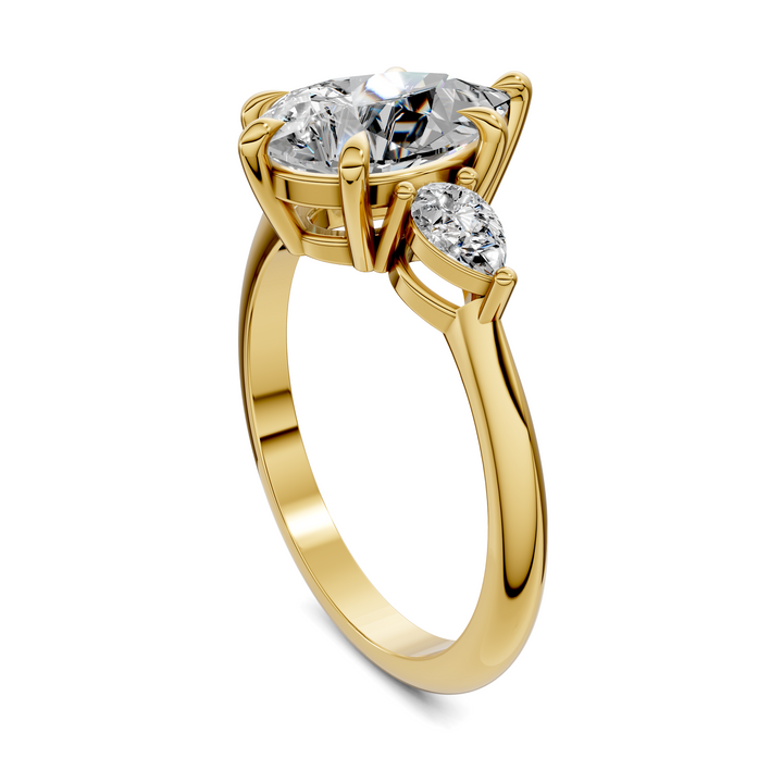 Isabella Three Stone Ring Setting