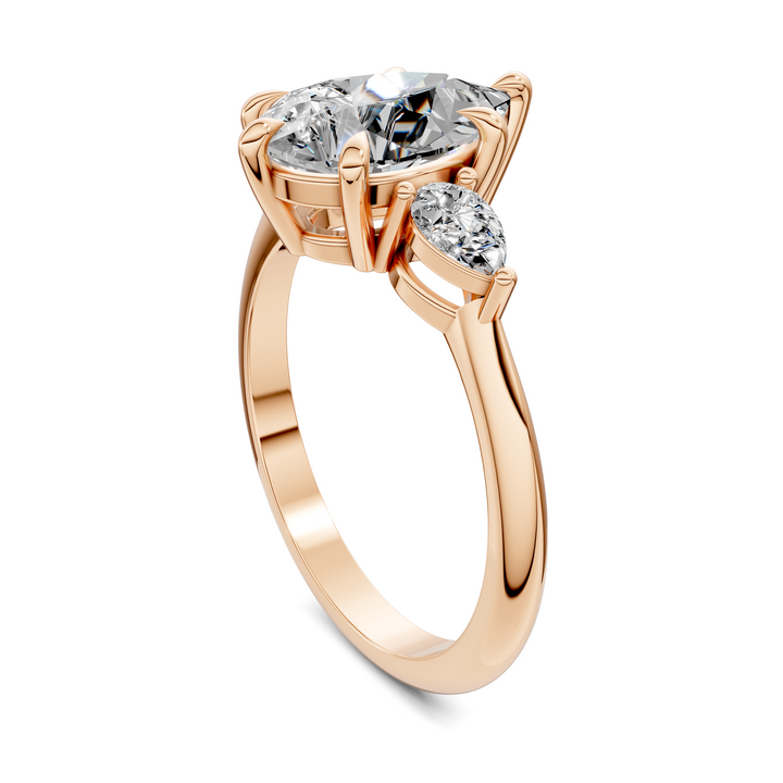 Isabella Three Stone Ring Setting