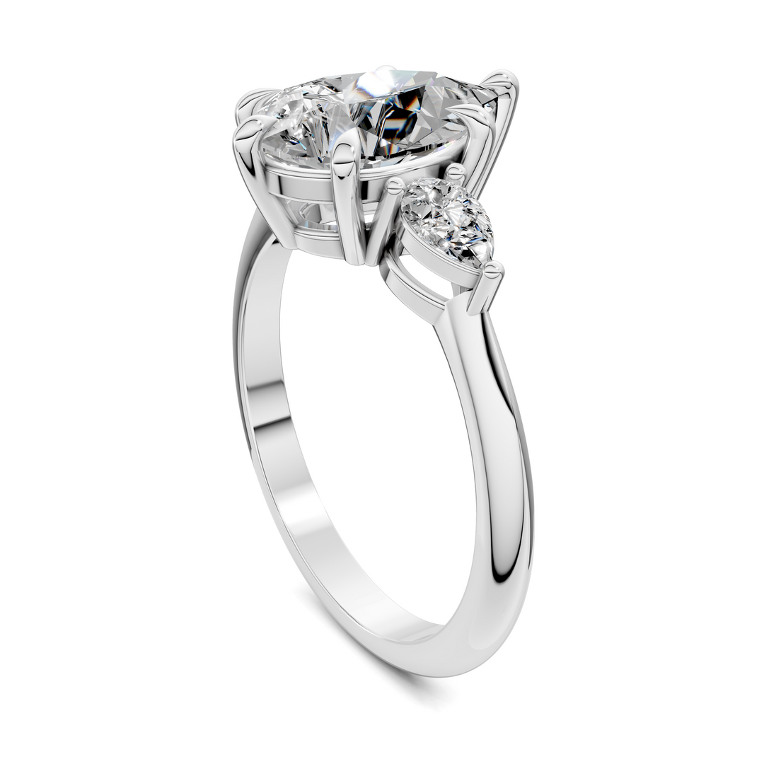 Isabella Three Stone Ring Setting