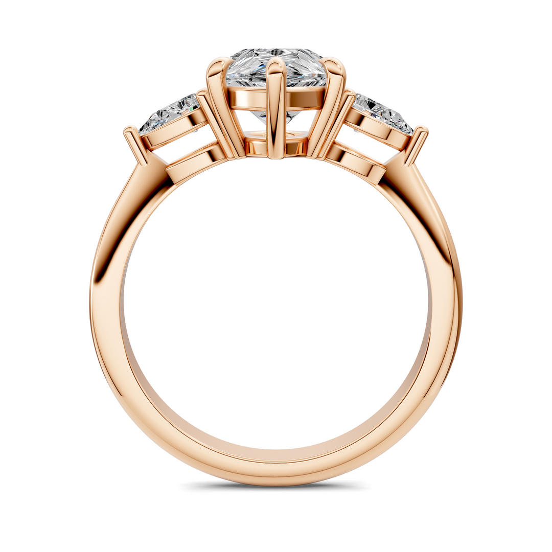 Isabella Three Stone Ring Setting