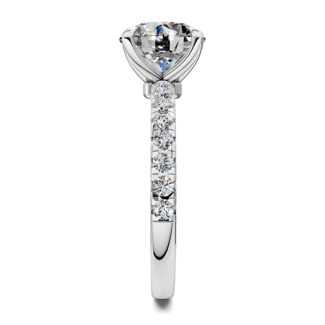 Tessa Scalloped Pavé Ring