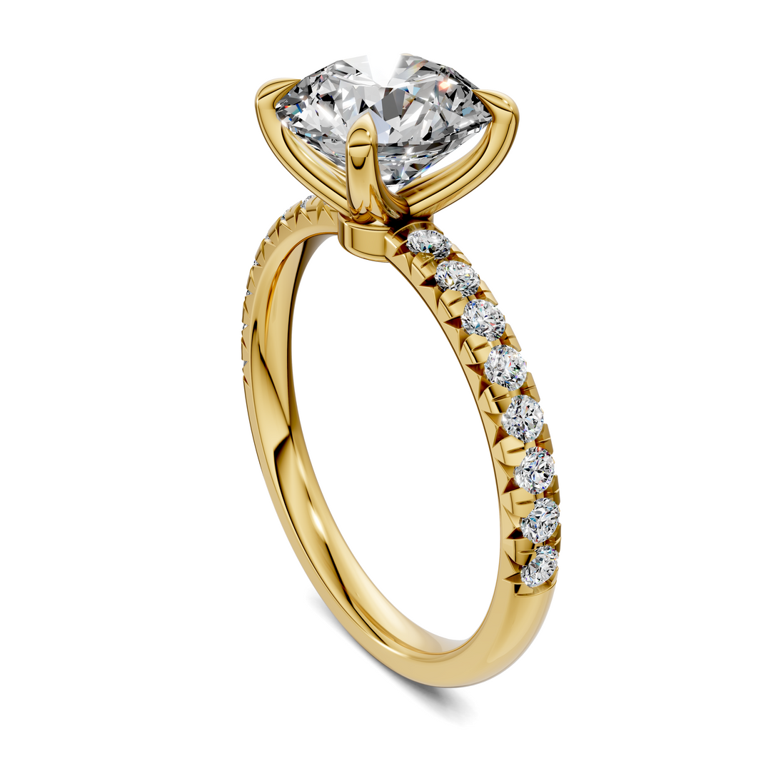 Tessa Scalloped Pavé Ring