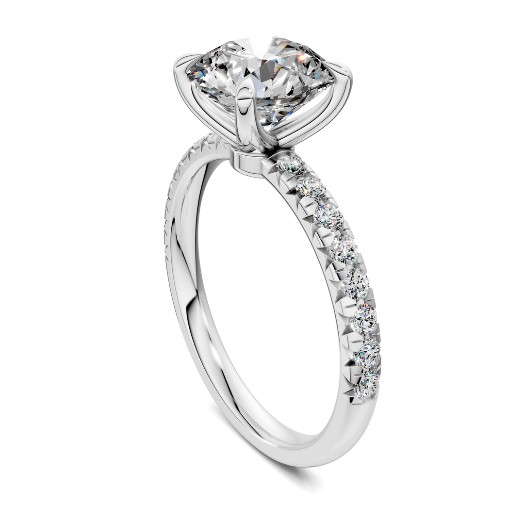 Tessa Scalloped Pavé Ring