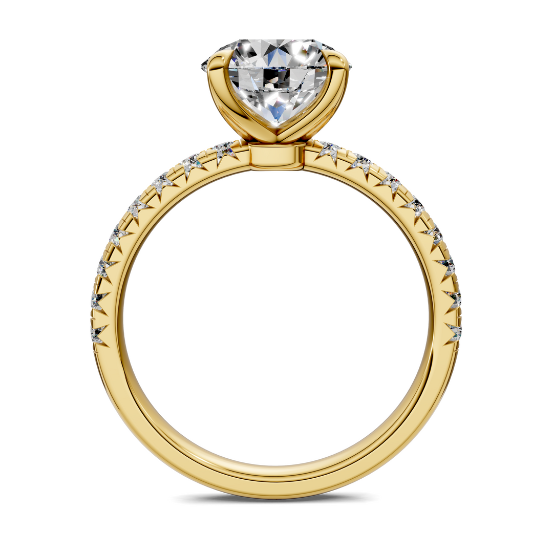 Tessa Scalloped Pavé Ring