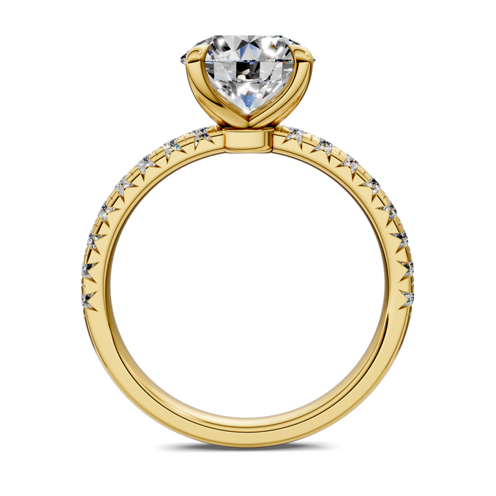 Tessa Scalloped Pavé Ring
