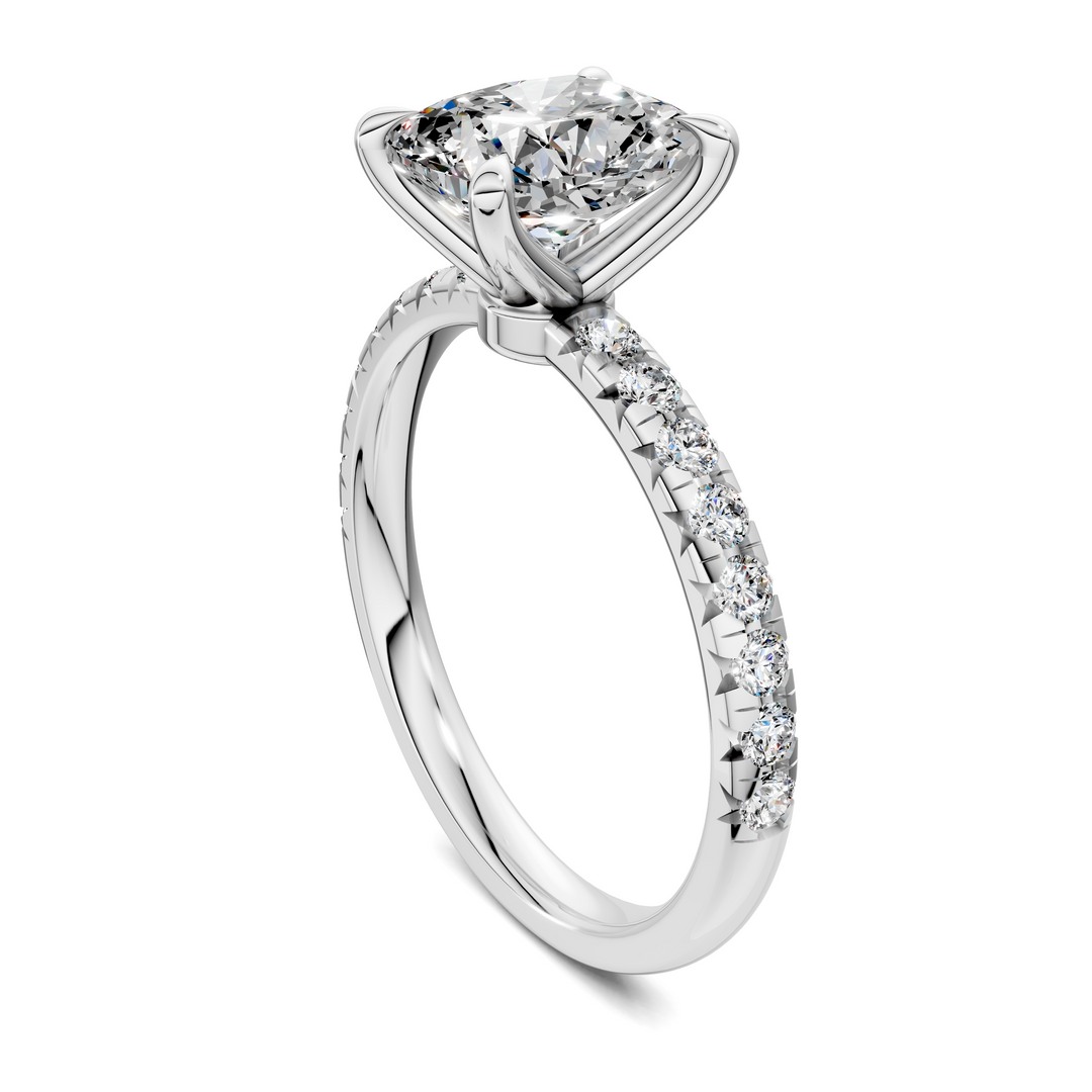Tessa Scalloped Pavé Ring