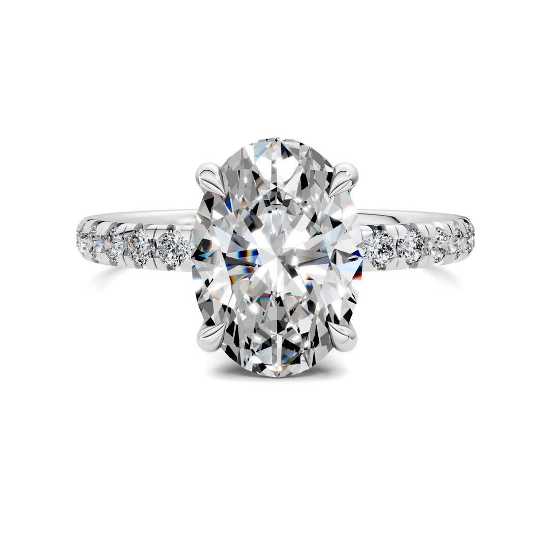 Tessa Scalloped Pavé Ring