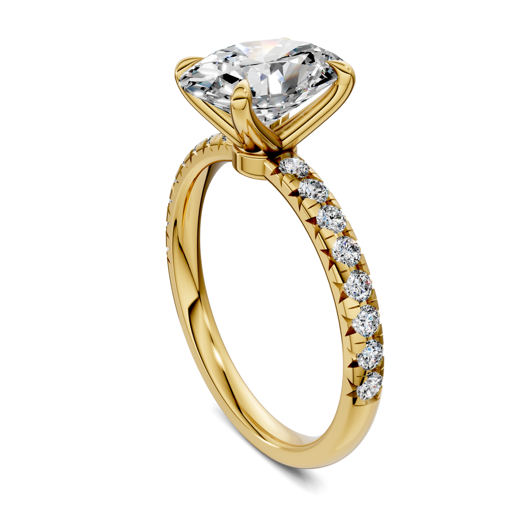 Tessa Scalloped Pavé Ring