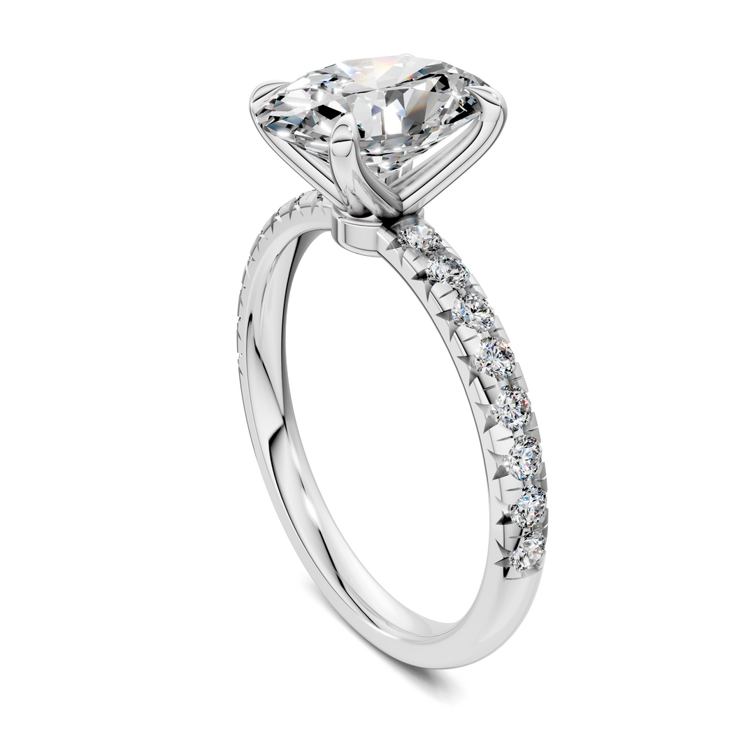 Tessa Scalloped Pavé Ring