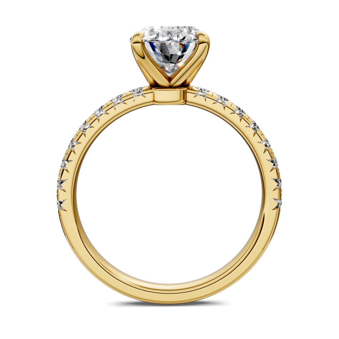 Tessa Scalloped Pavé Ring
