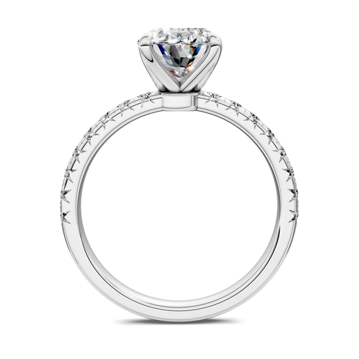 Tessa Scalloped Pavé Ring