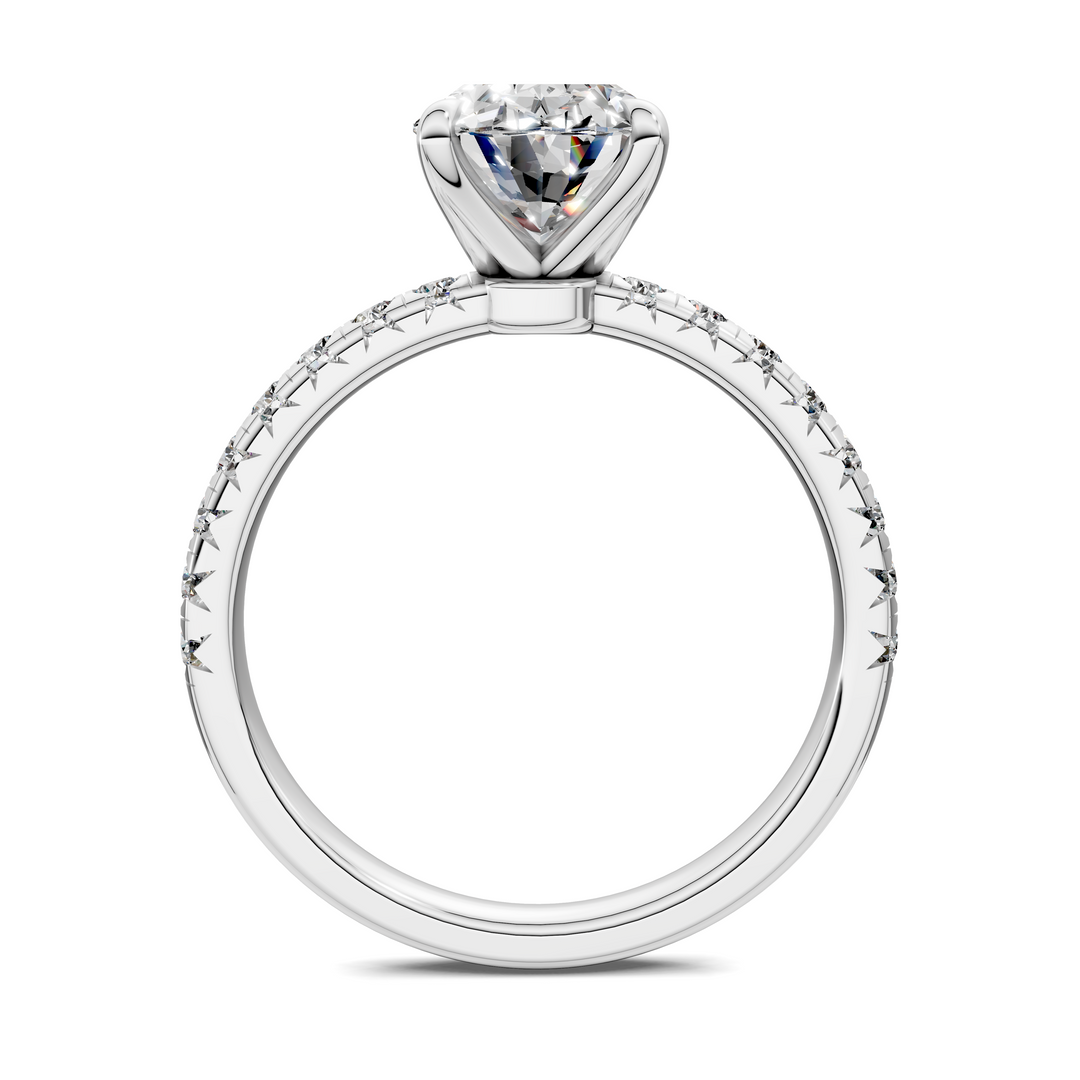 Tessa Scalloped Pavé Ring