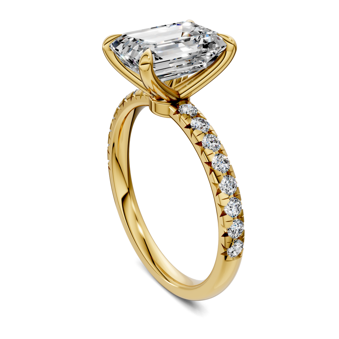 Tessa Scalloped Pavé Ring