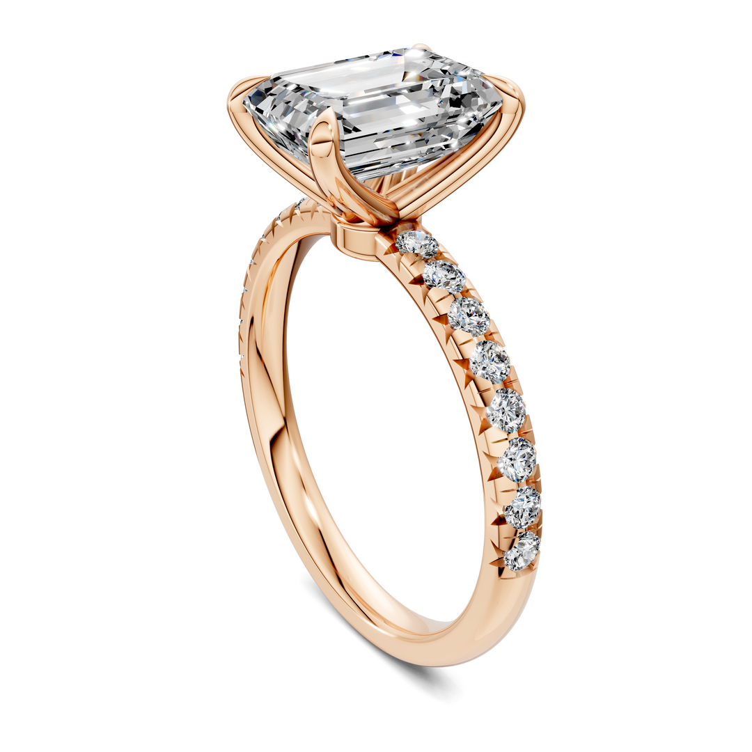 Tessa Scalloped Pavé Ring