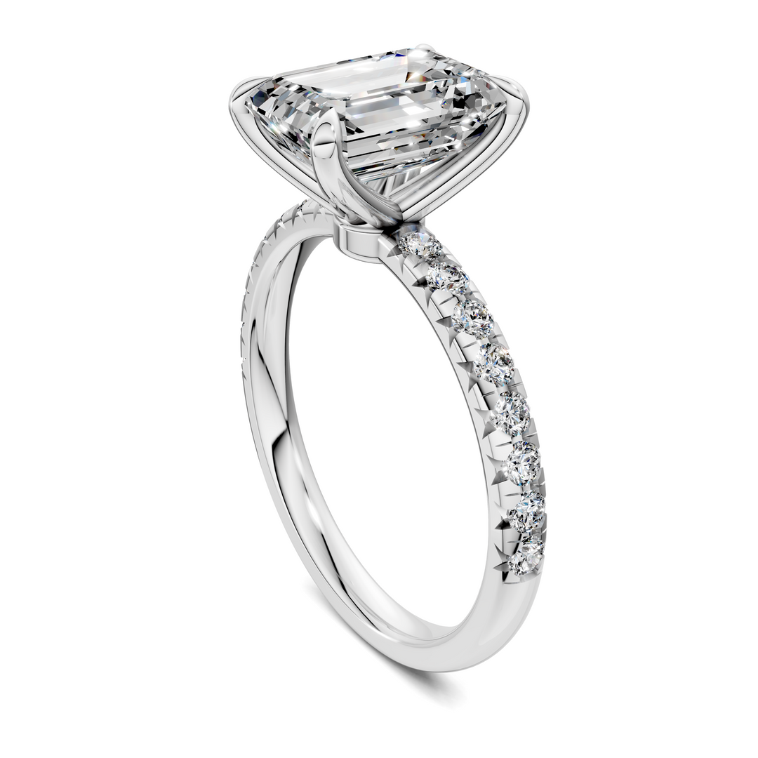 Tessa Scalloped Pavé Ring