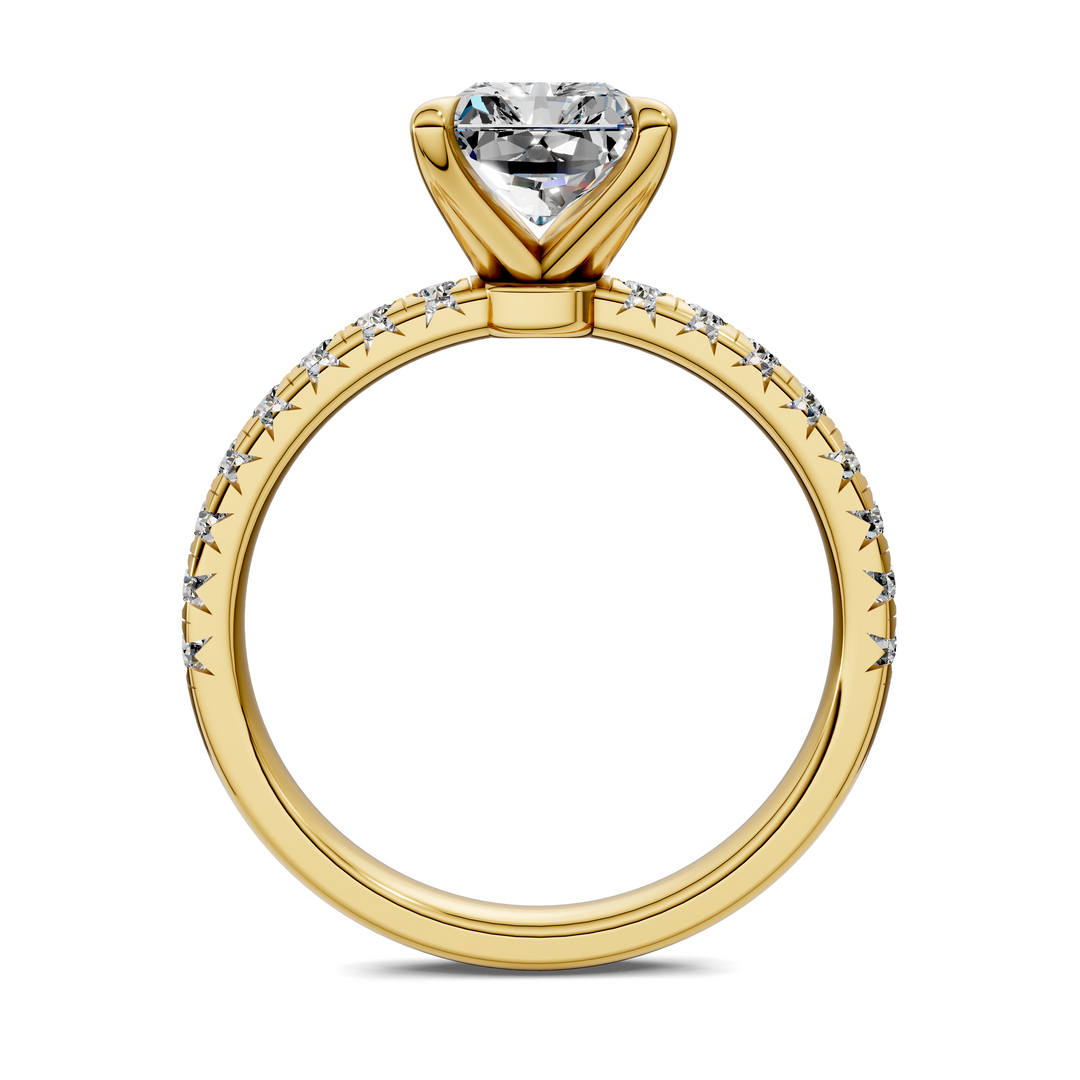 Tessa Scalloped Pavé Ring