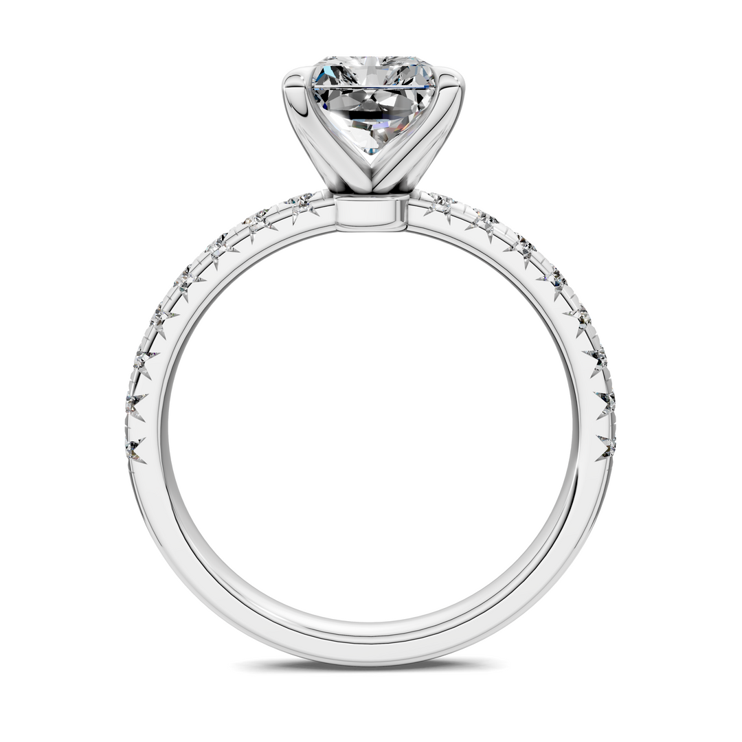 Tessa Scalloped Pavé Ring