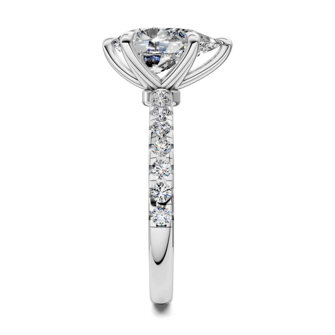 Tessa Scalloped Pavé Ring