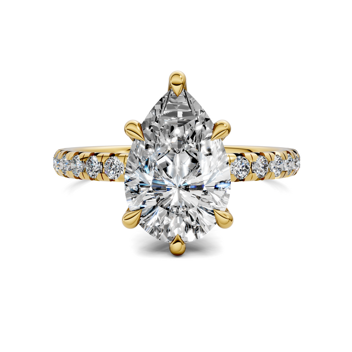 Tessa Scalloped Pavé Ring