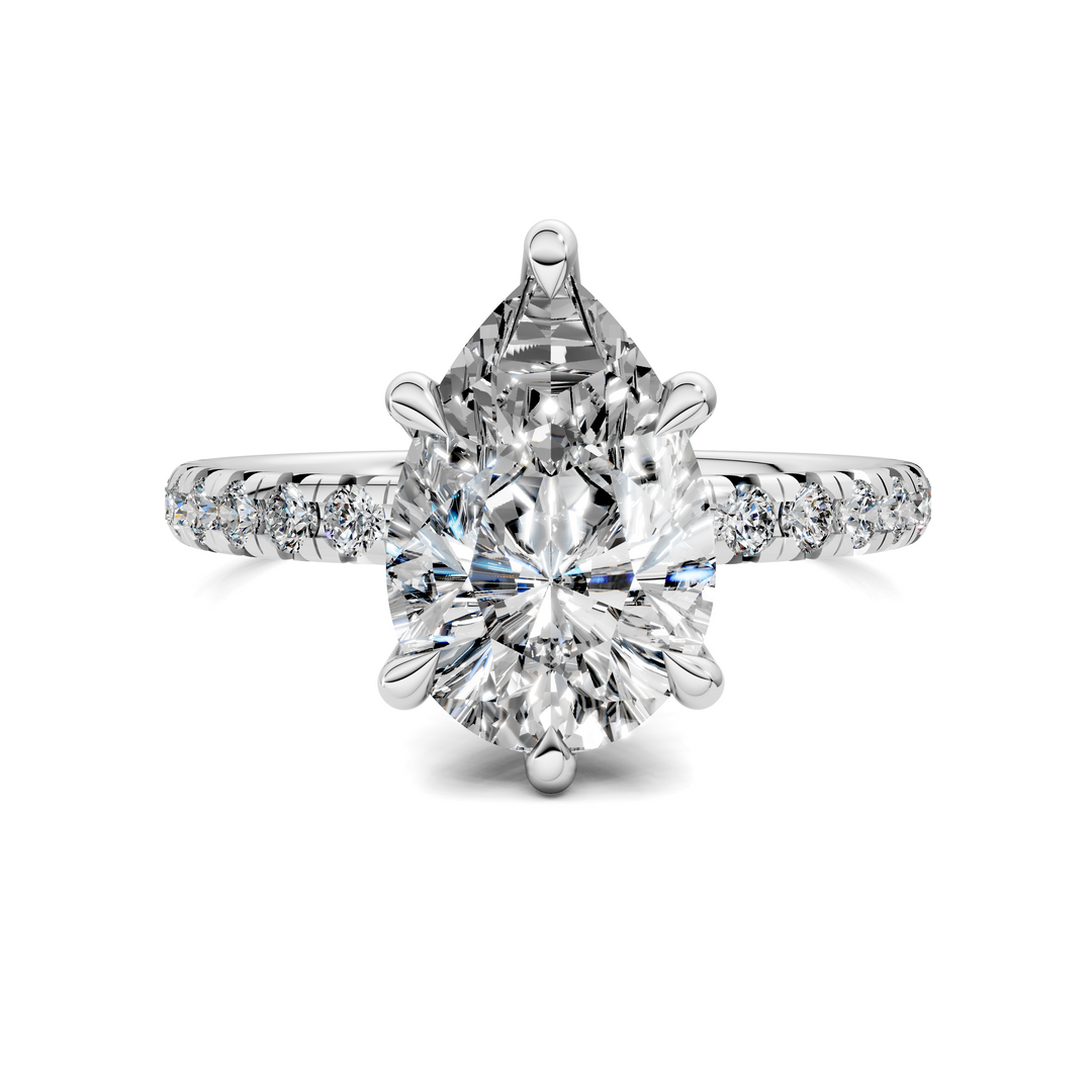 Tessa Scalloped Pavé Ring