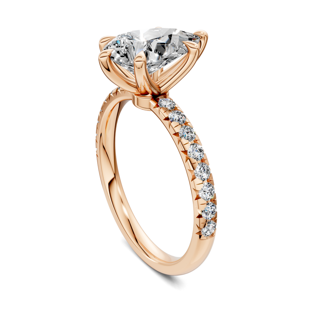 Tessa Scalloped Pavé Ring