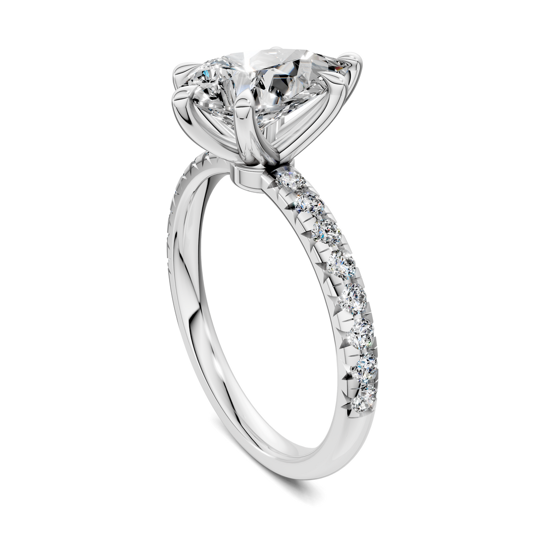 Tessa Scalloped Pavé Ring