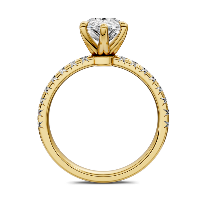 Tessa Scalloped Pavé Ring