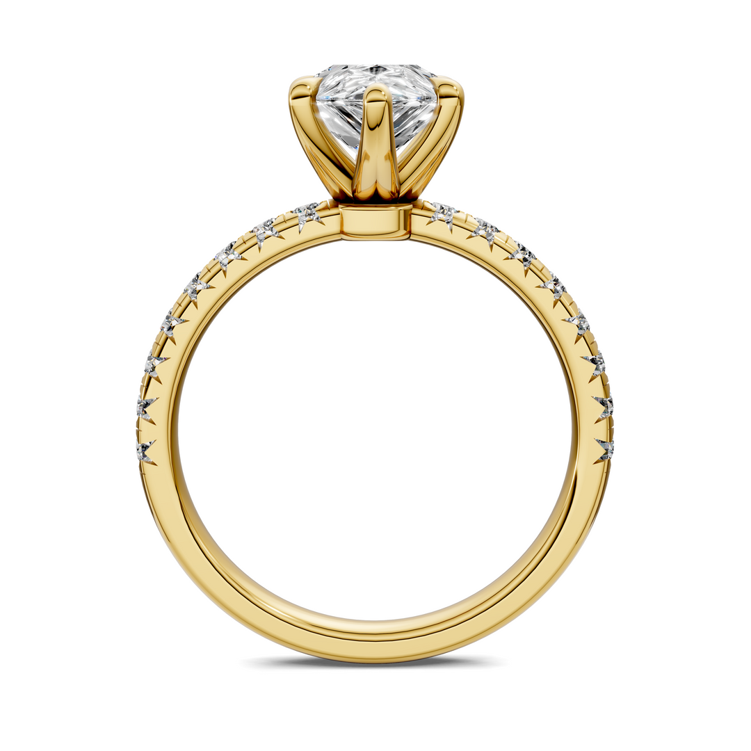 Tessa Scalloped Pavé Ring