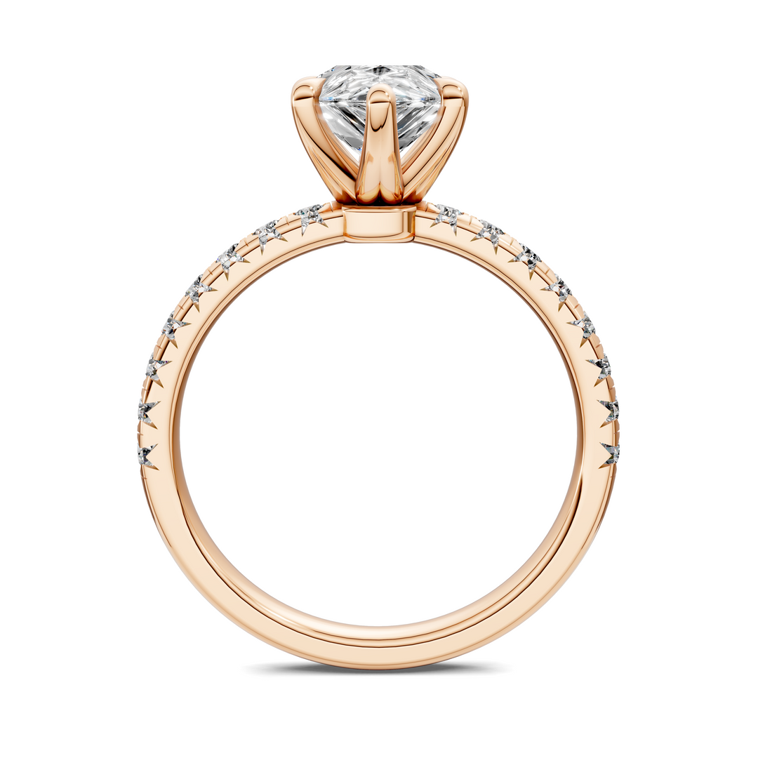 Tessa Scalloped Pavé Ring