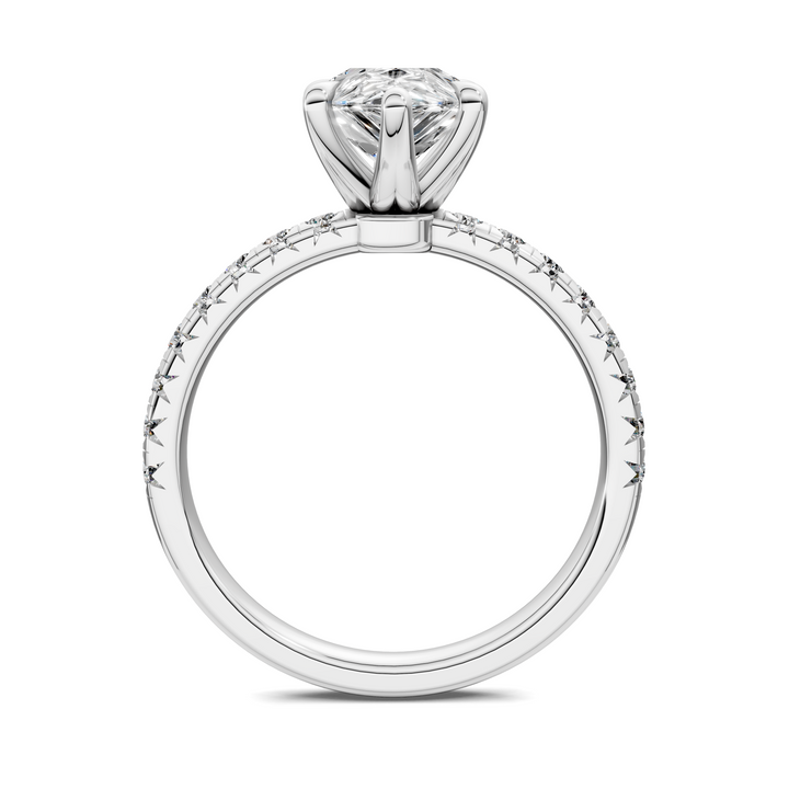 Tessa Scalloped Pavé Ring