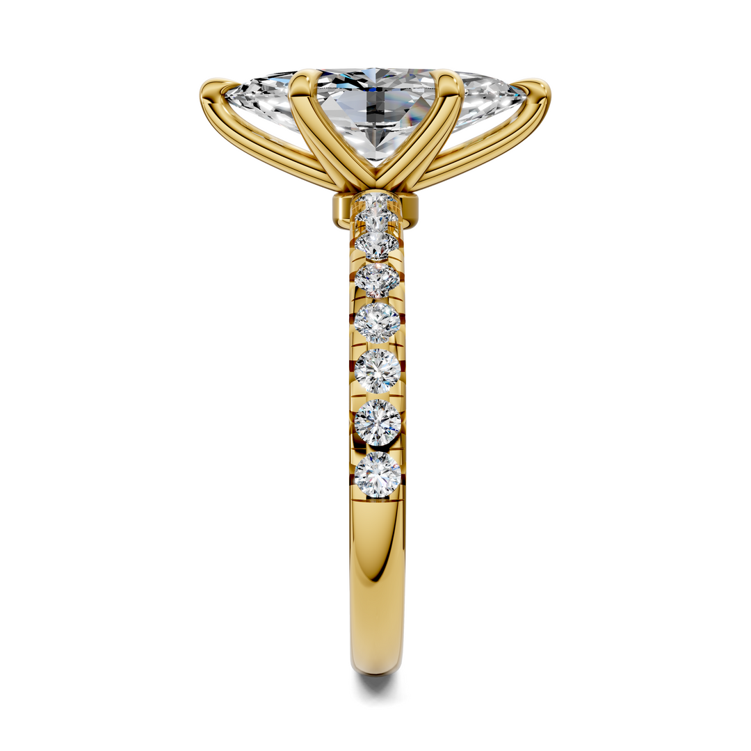 Tessa Scalloped Pavé Ring