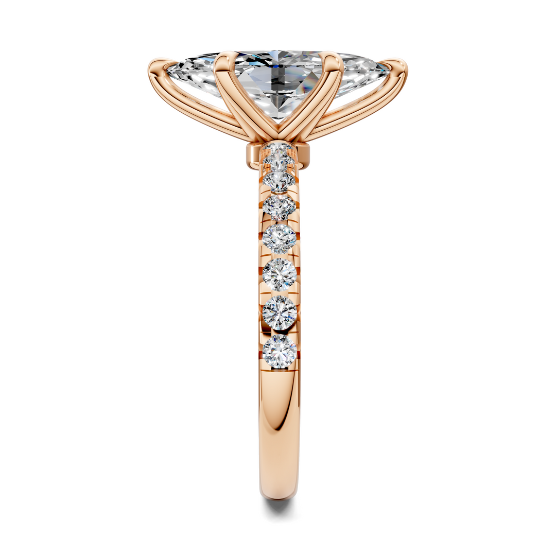 Tessa Scalloped Pavé Ring