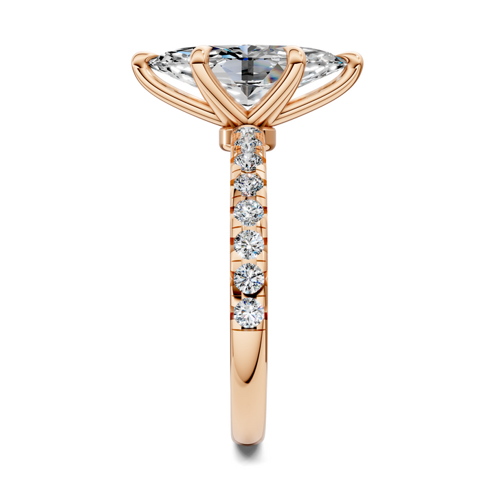 Tessa Scalloped Pavé Ring
