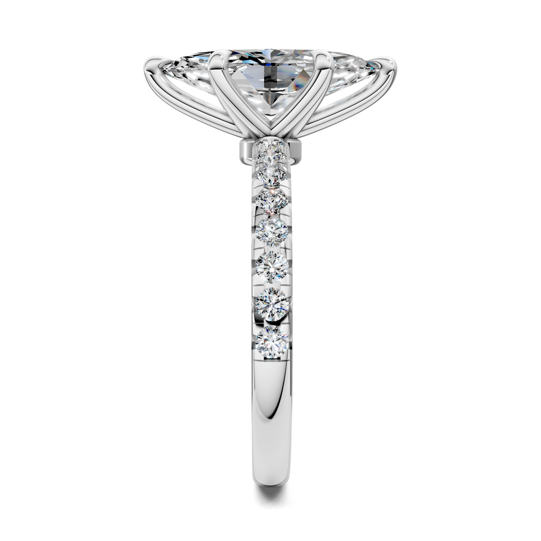 Tessa Scalloped Pavé Ring