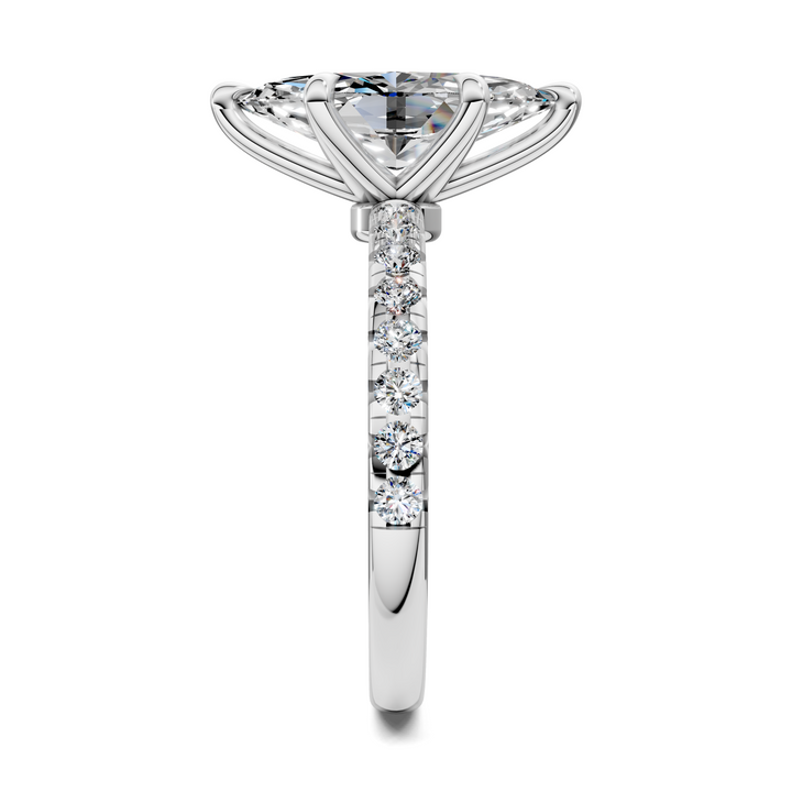 Tessa Scalloped Pavé Ring