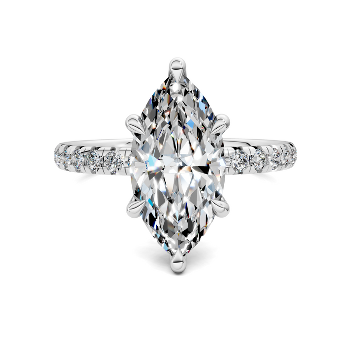 Tessa Scalloped Pavé Ring