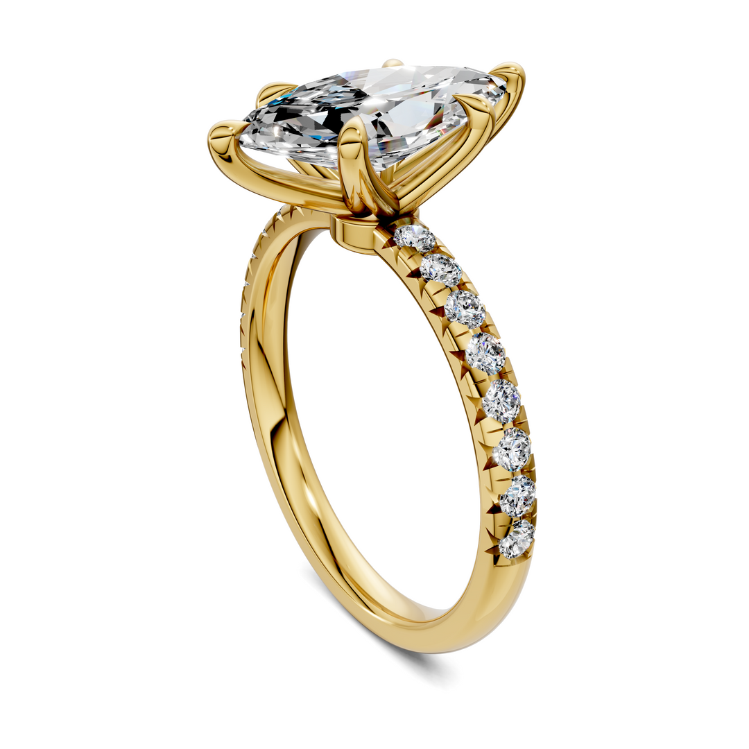 Tessa Scalloped Pavé Ring