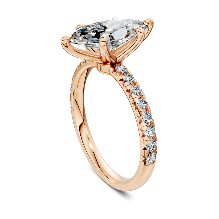 Tessa Scalloped Pavé Ring
