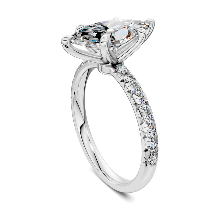 Tessa Scalloped Pavé Ring