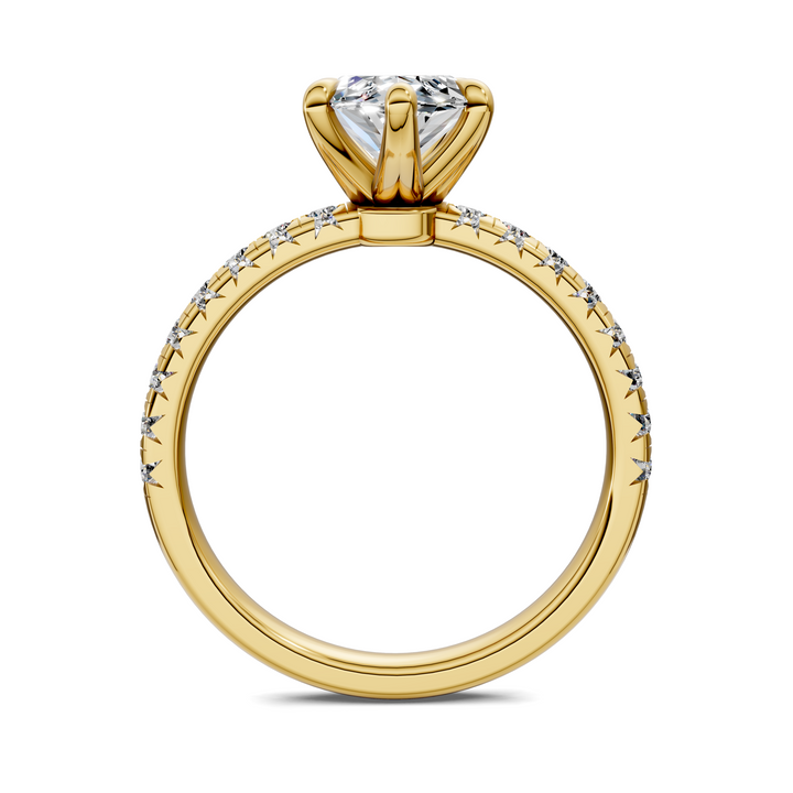 Tessa Scalloped Pavé Ring
