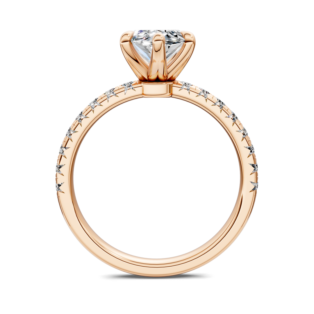 Tessa Scalloped Pavé Ring