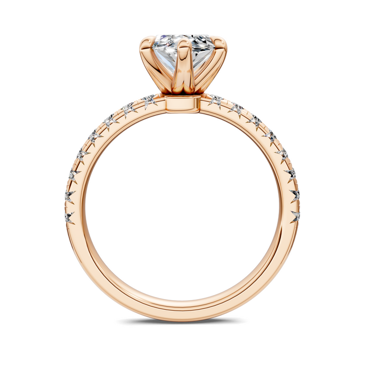 Tessa Scalloped Pavé Ring