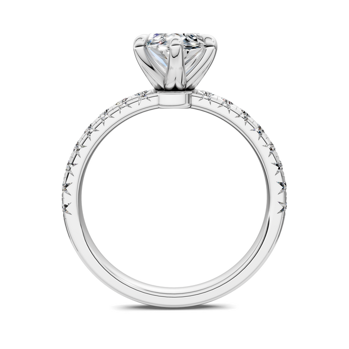 Tessa Scalloped Pavé Ring